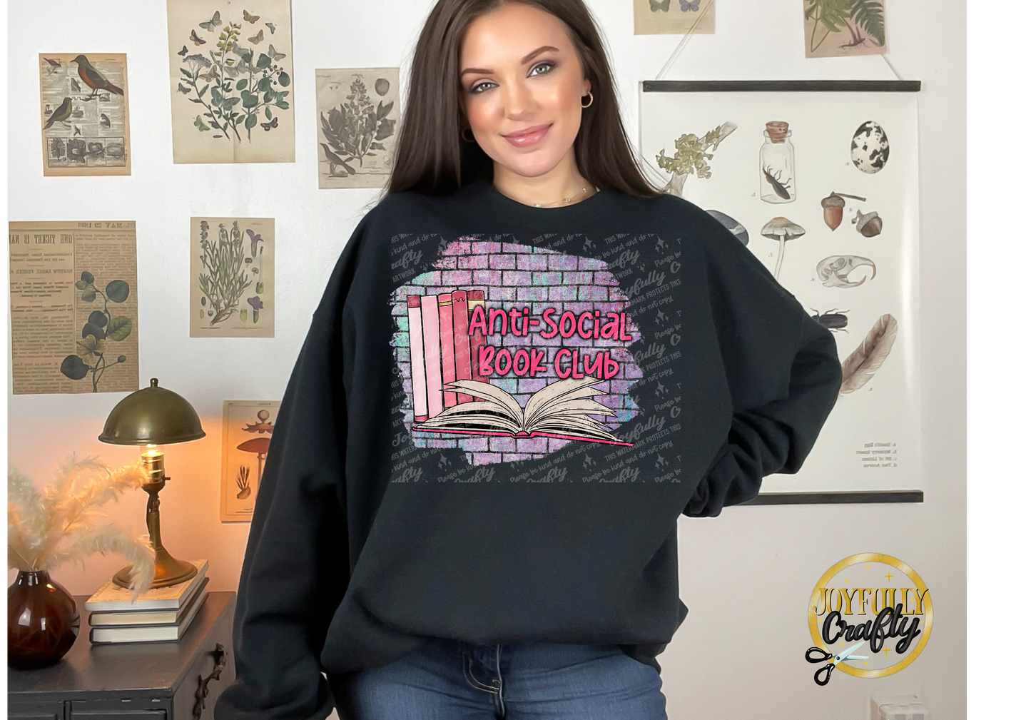 Anti Social Book Club Adult Crewneck Sweater