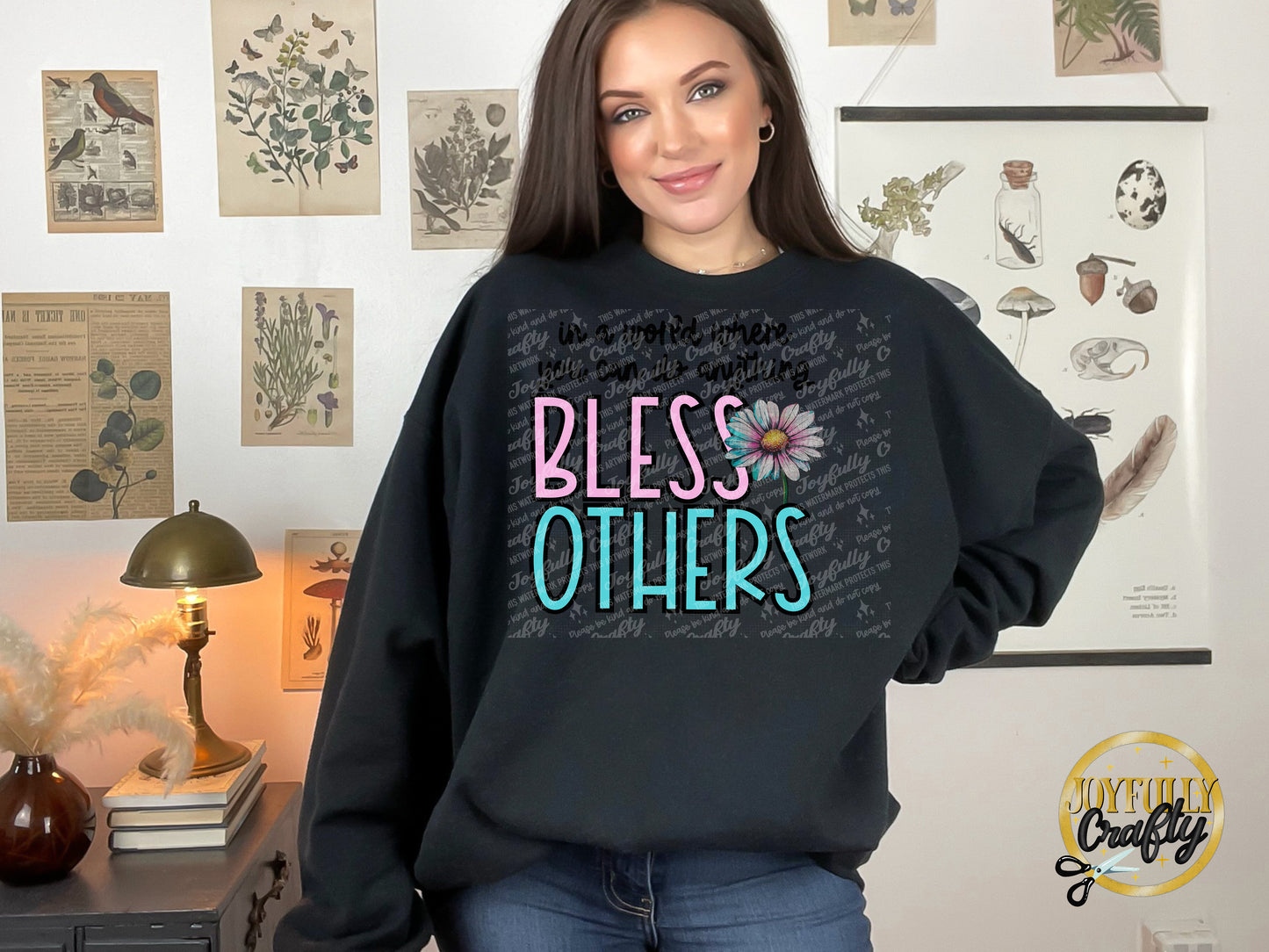 Bless Others Adult Crewneck Sweater