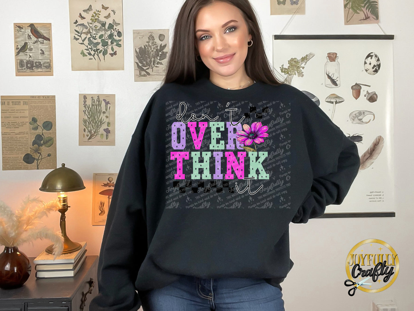 Don't Over Think It Adult Crewneck Sweater