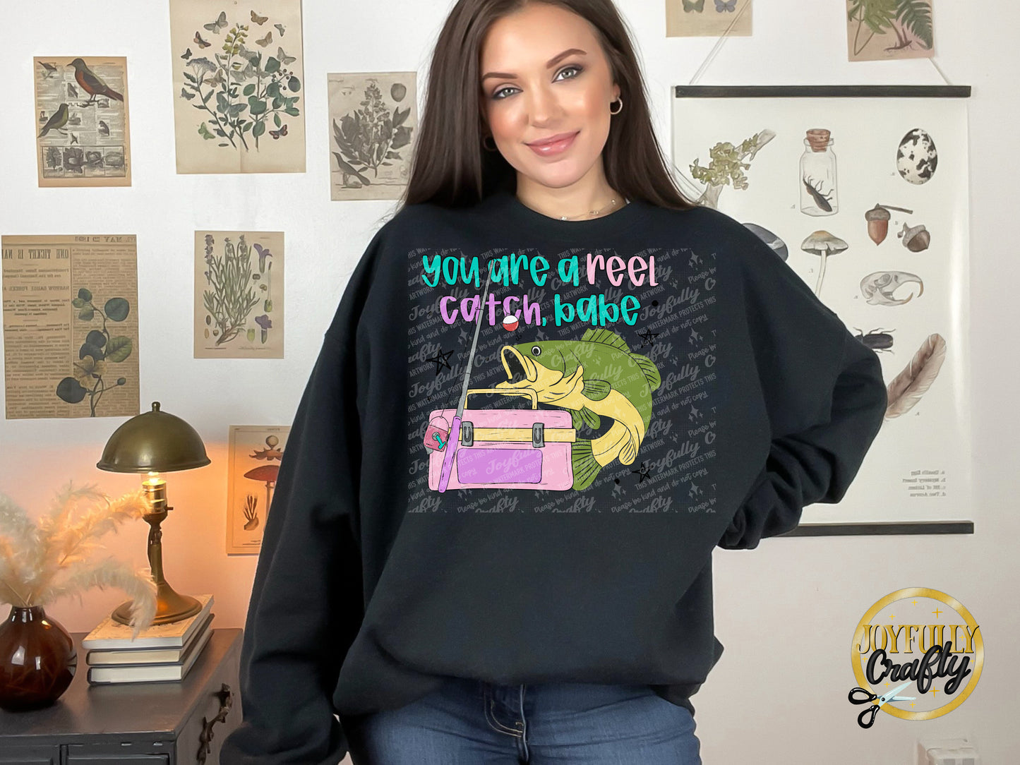 Reel Catch Adult Crewneck Sweater