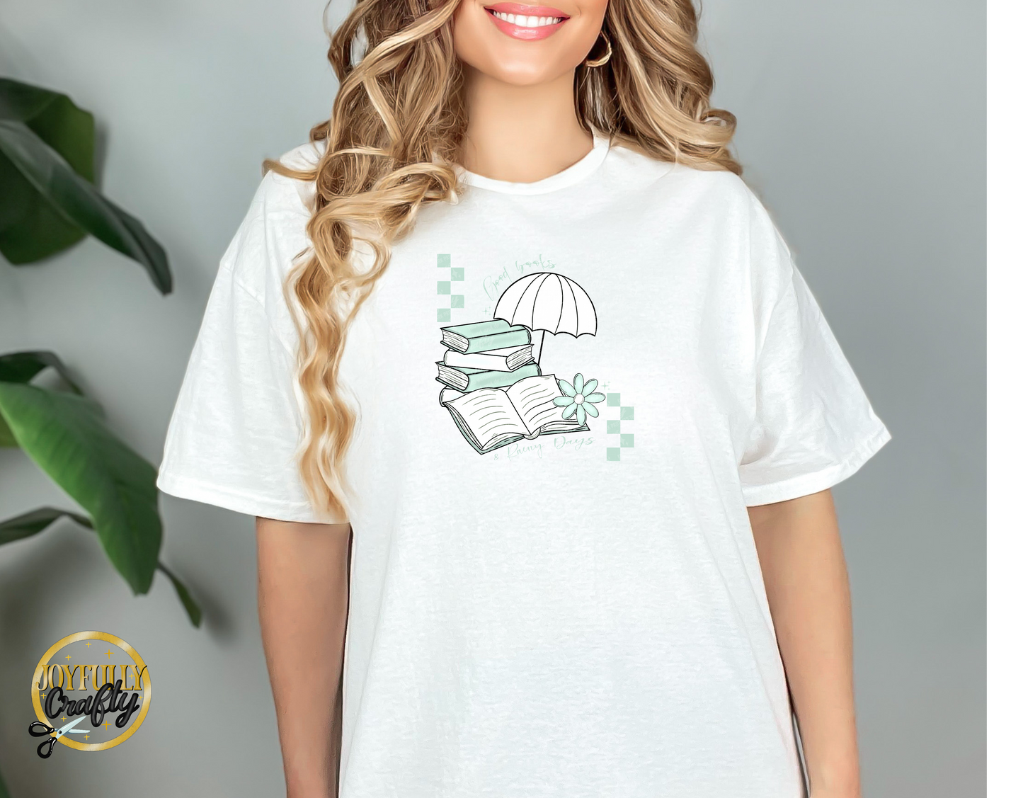 Good Books and Rainy Days Adult T Shirt