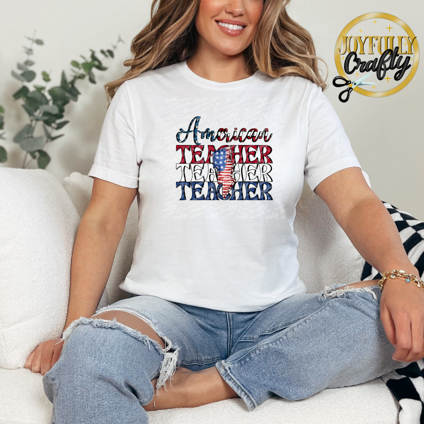 American Teacher Bolt Adult Shirt