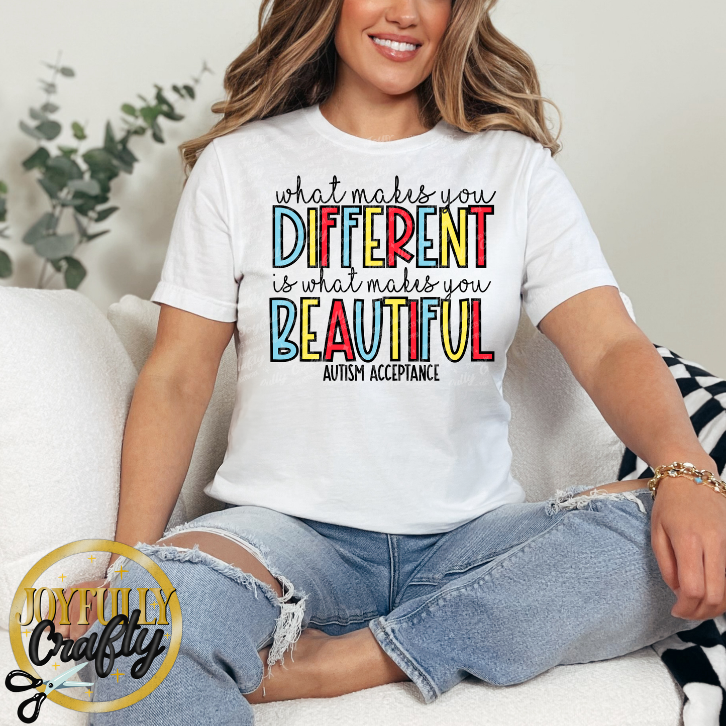 Beautifully Different Autism Acceptance Adult Shirt