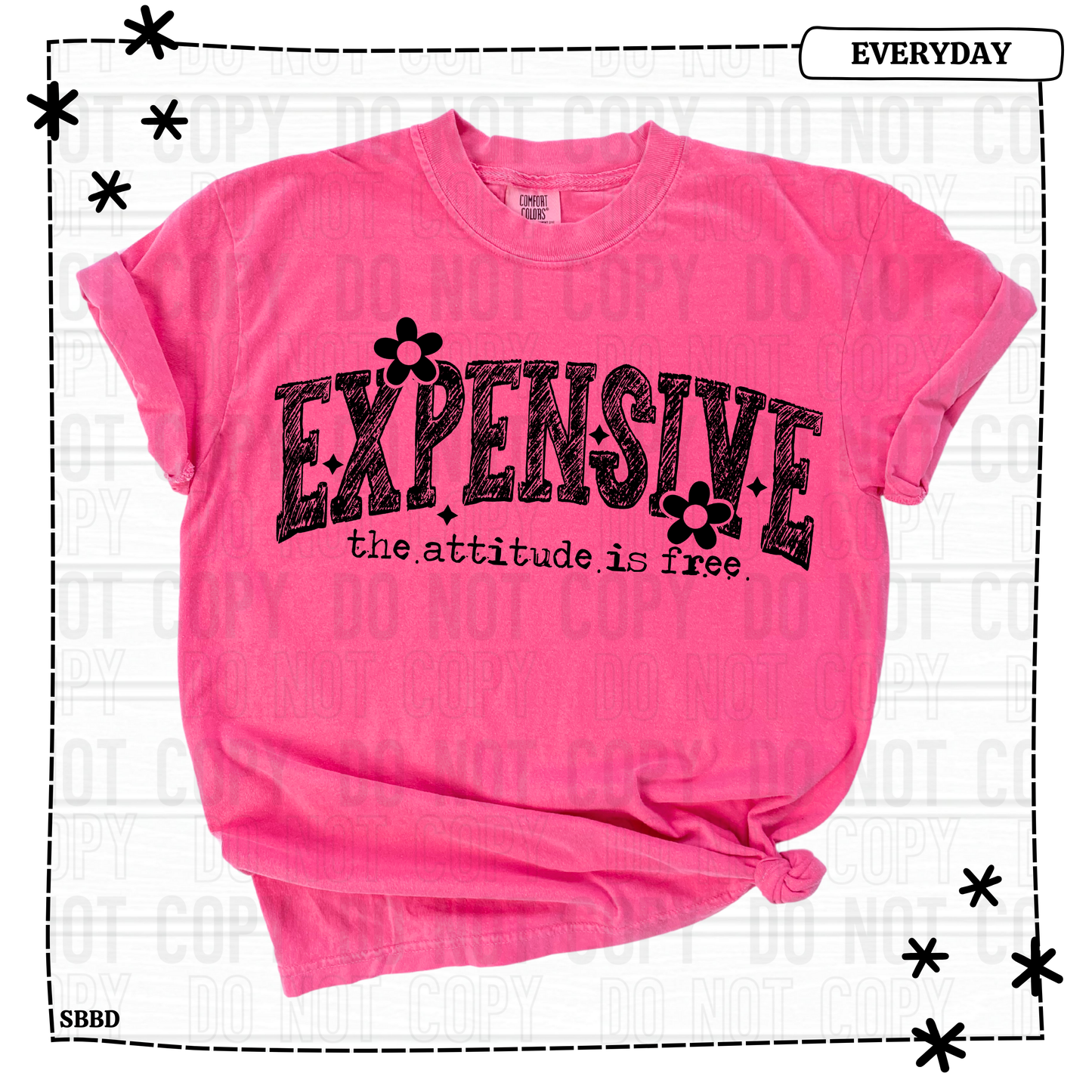 Expensive The Attitude Is Free Youth T Shirt