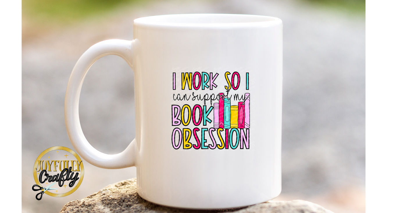 I Work Hard For Books Ceramic Mug