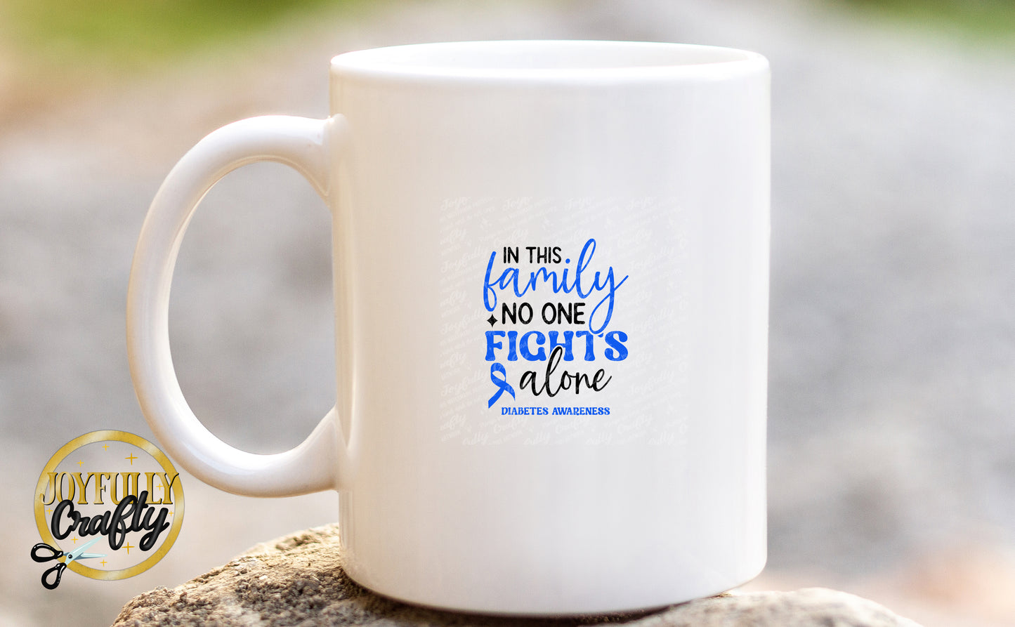 No One Fights Alone Diabetes Ceramic Mug