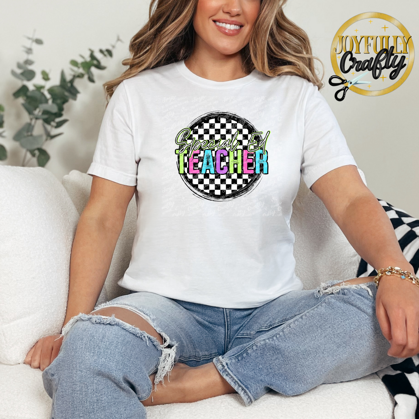 Neon Special Ed Teacher Adult Shirt