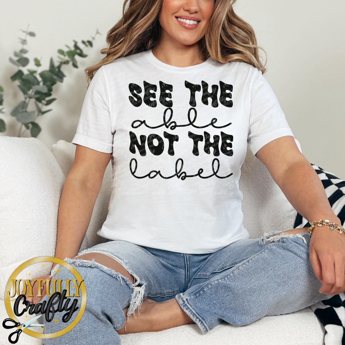 See The Able Not The Label Black Adult Shirt