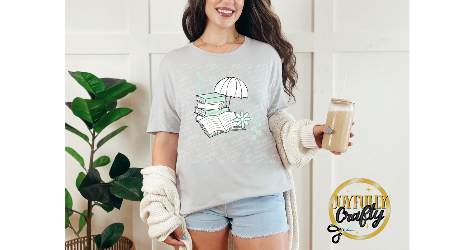 Good Books and Rainy Days Adult T Shirt