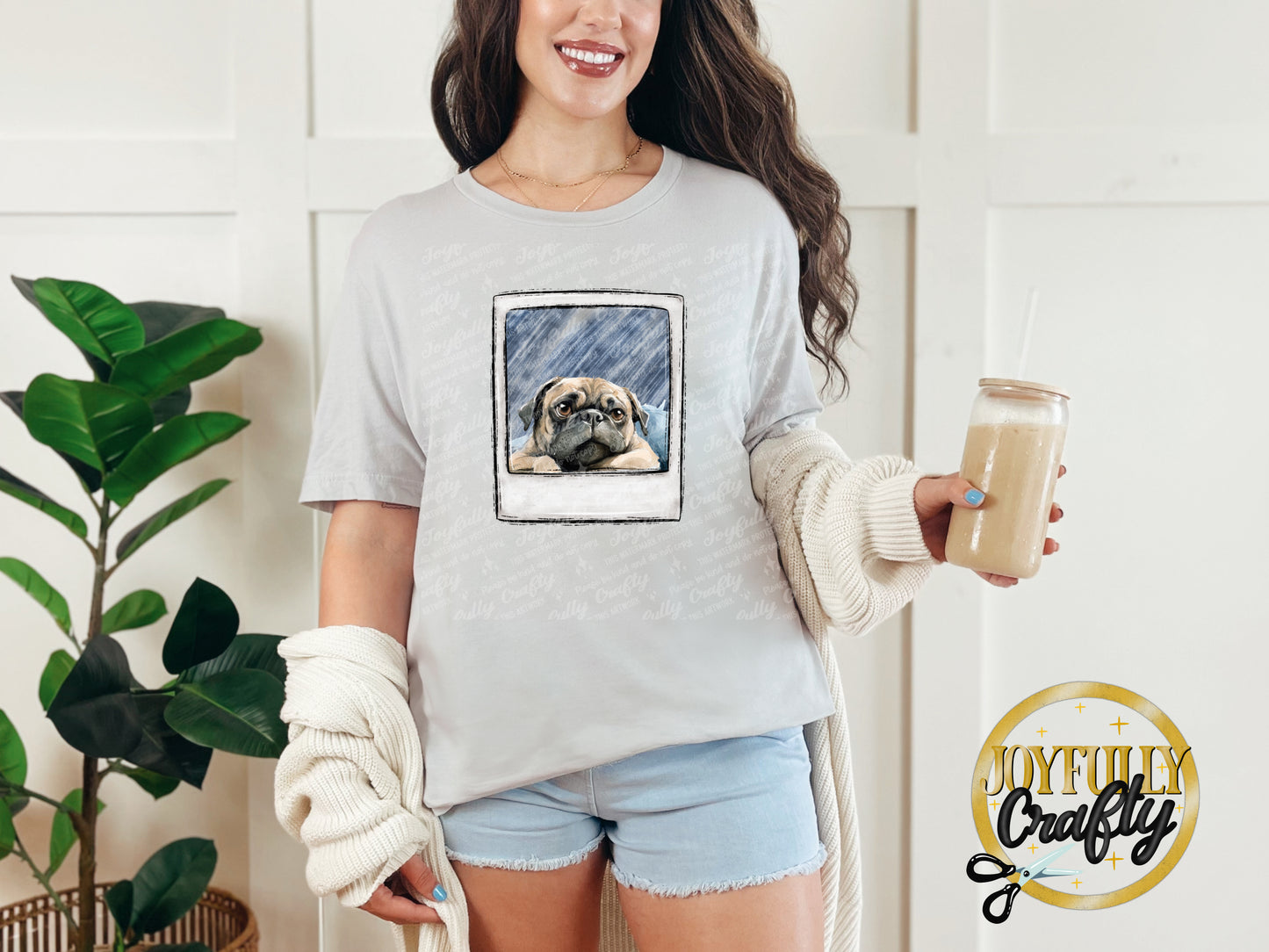 Pug Pocket Adult T Shirt