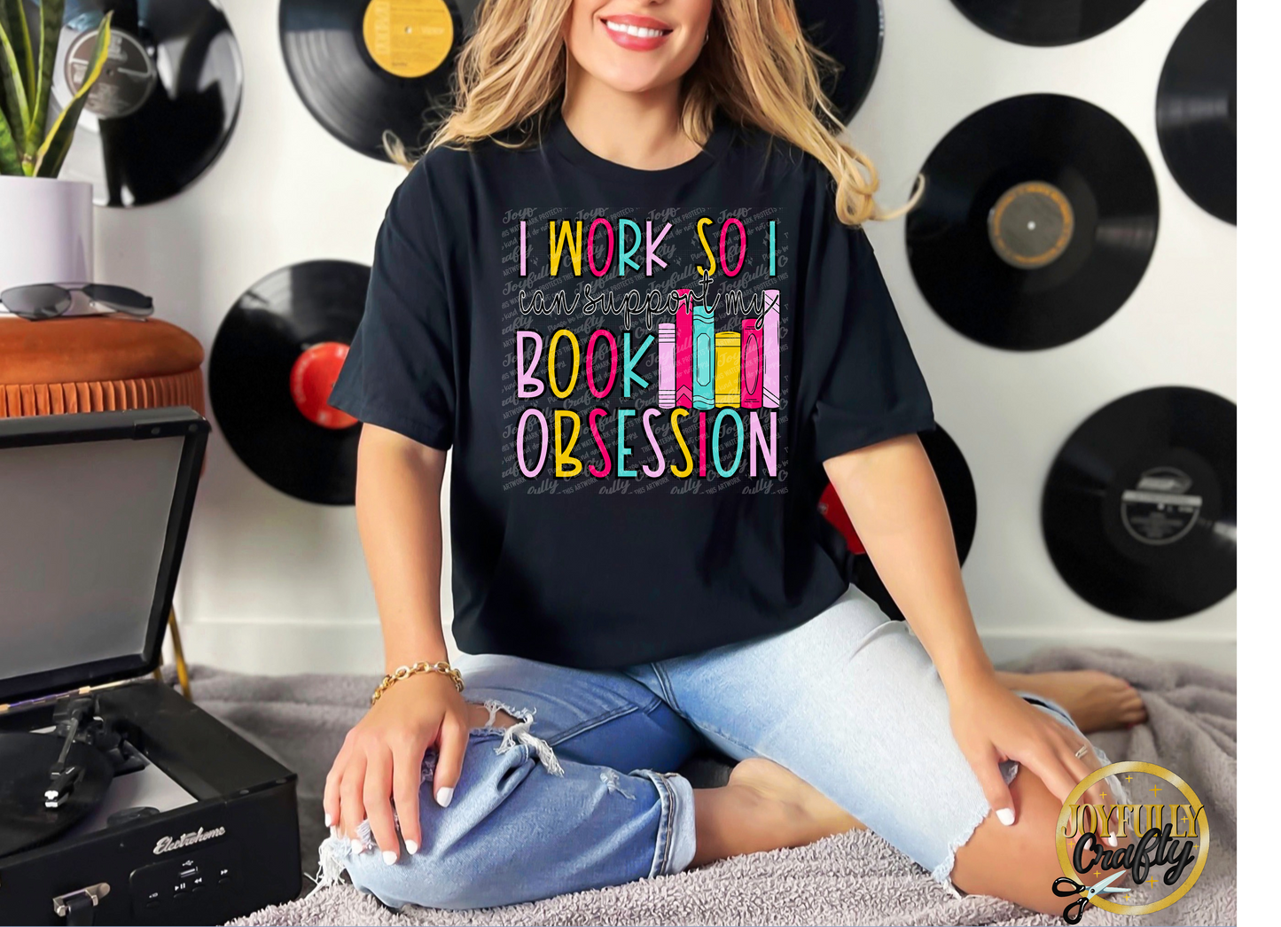 I Work Hard For Books Adult T Shirt