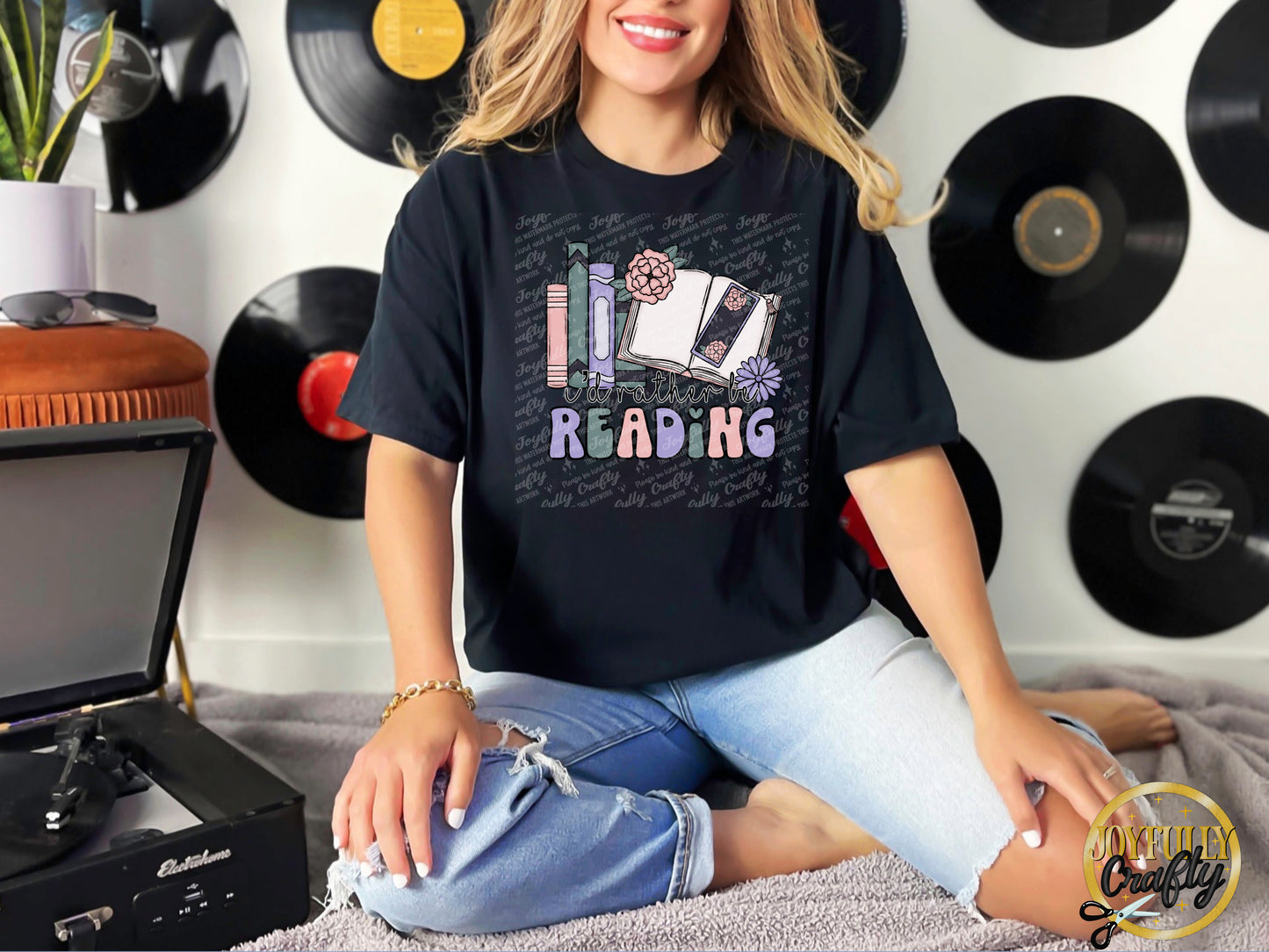 I'd Rather Be Reading Adult T Shirt