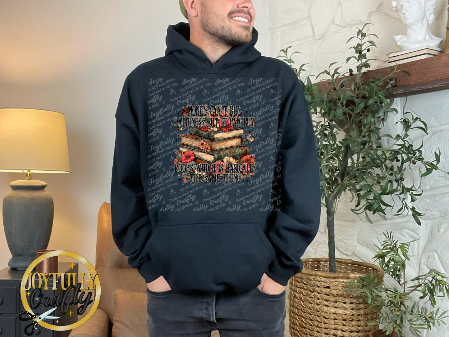 Money Can Buy Books Adult Hoodie