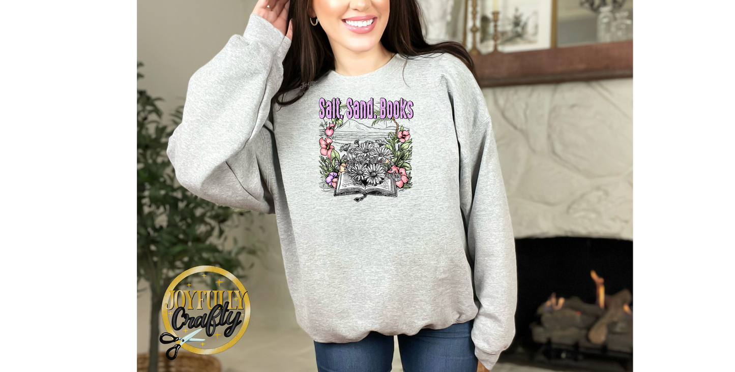 Salt Sand Books Adult Crewneck Sweater