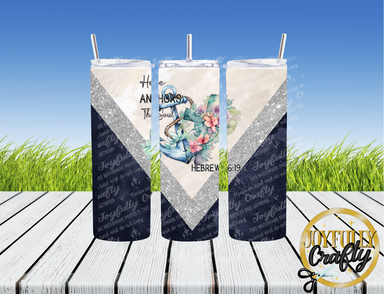 Hope Anchors The Soul English 20 ounce Tumbler