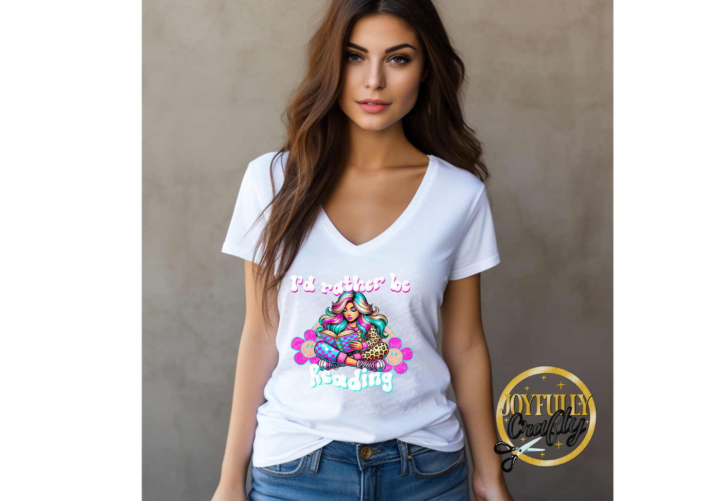 I'd Rather Be Reading Retro Adult T Shirt