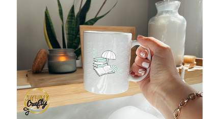 Good Books and Rainy Days Ceramic Mug