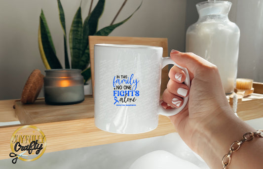 No One Fights Alone Diabetes Ceramic Mug