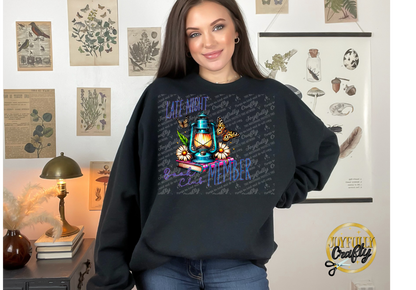 Late Night Book Club Member Adult Crewneck Sweater