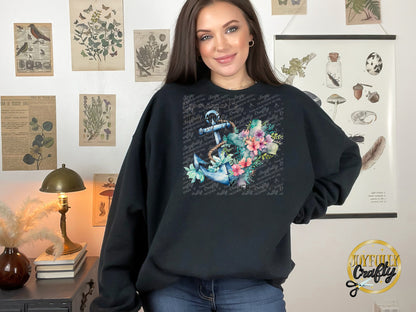 Hope Anchors The Soul Spanish Adult Crewneck Sweater