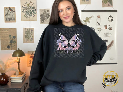 No Butterflies Adult Crewneck Sweater