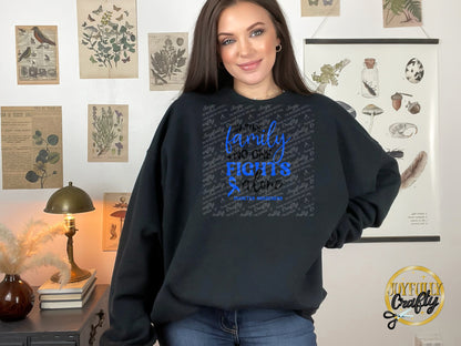No One Fights Alone Diabetes Adult Crewneck Sweater