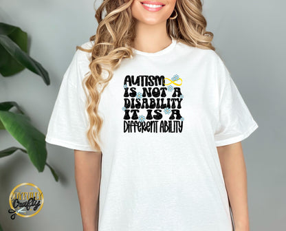 Autism Is A Different Ability Adult T Shirt