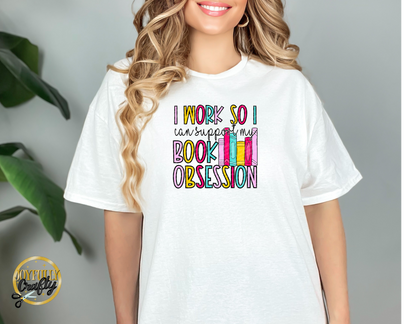 I Work Hard For Books Adult T Shirt
