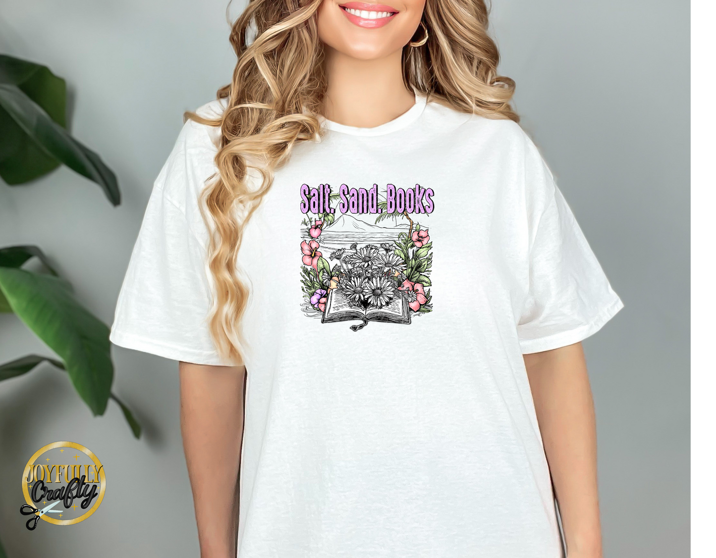 Salt Sand Books Adult T Shirt