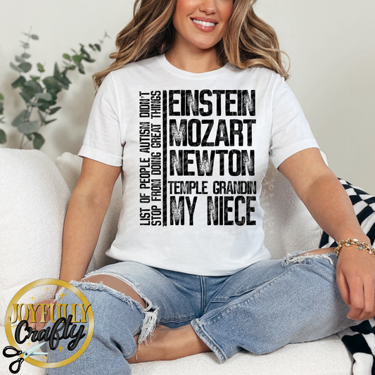 Autism People & My Niece Adult Shirt