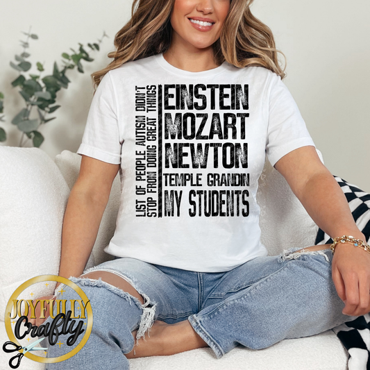 Autism People & My Students Adult Shirt