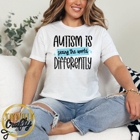 Autism: Seeing The World Differently Adult Shirt