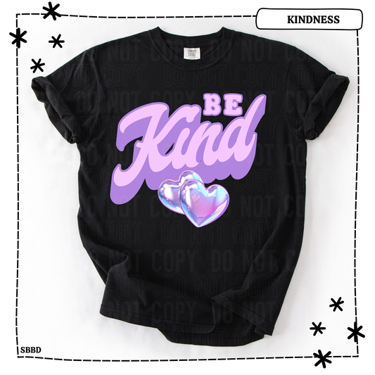Be Kind Purple Adult T Shirt