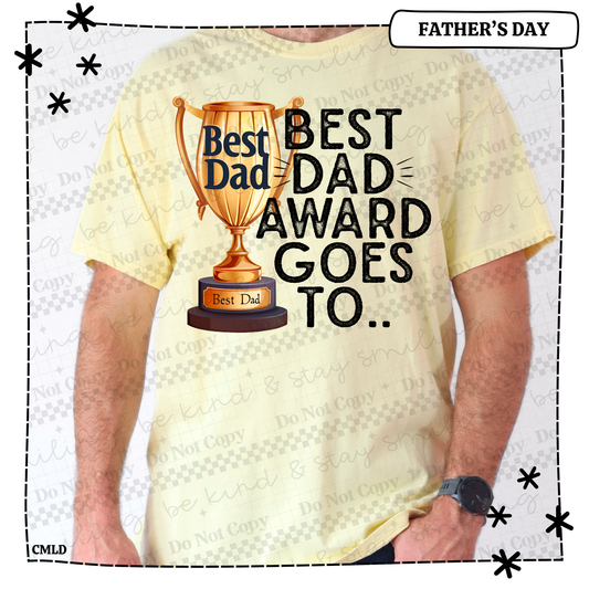 Best Dad Awards Goes To Adult Shirt