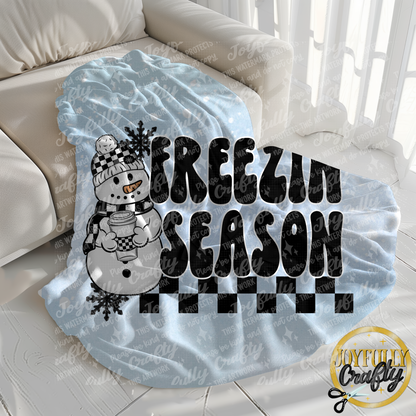 Freezing Season Velveteen Blanket