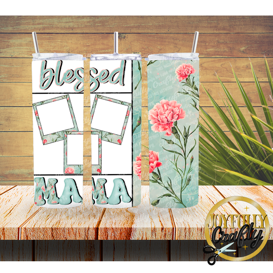 Mint Blessed Mama 20 Ounce Tumbler