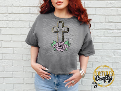 He Makes All Things New Spanish Adult T Shirt