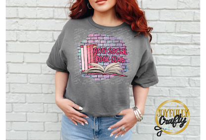 Anti Social Book Club Adult T Shirt