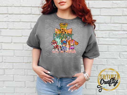 Easter is Better With Friends P*w P*trol Adult T Shirt