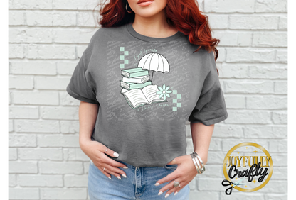Good Books and Rainy Days Adult T Shirt