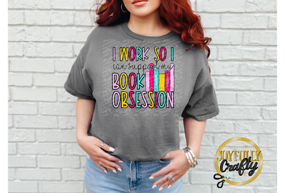 I Work Hard For Books Adult T Shirt