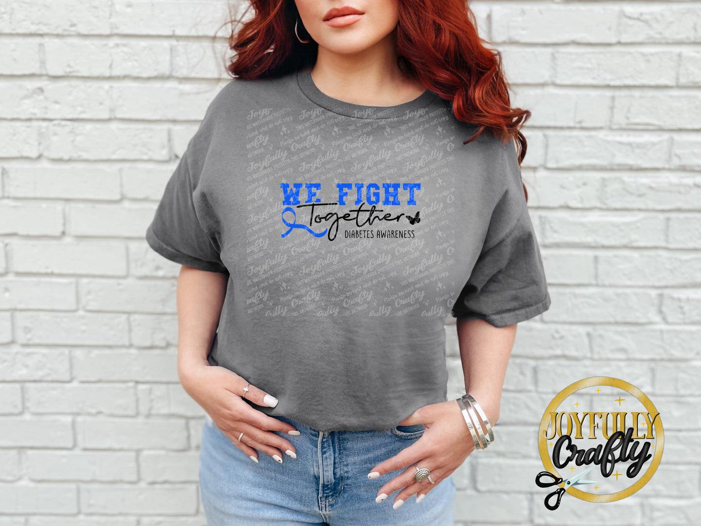 We Fight Together Diabetes Adult T Shirt