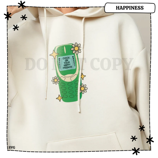 Check on Your Happy Friends Adult T Shirt