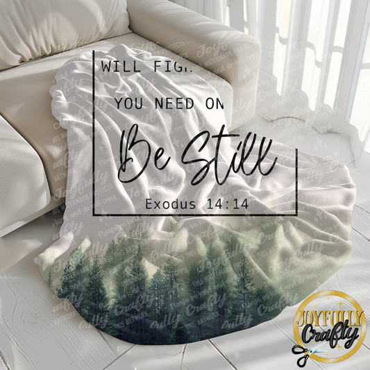 Be Still Velveteen Blanket