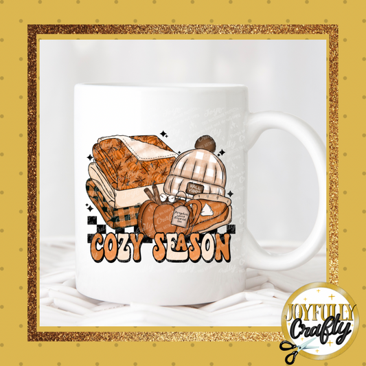 Cozy Season Blanket and Beanie Ceramic Mug