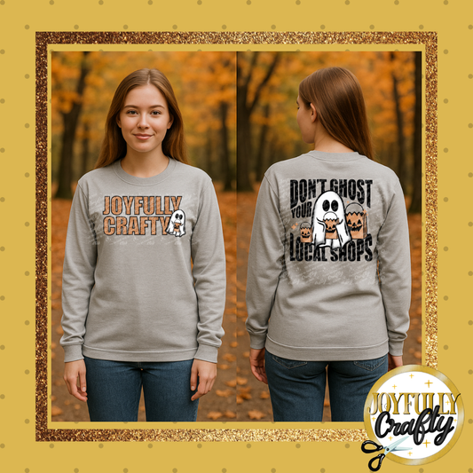 Joyfully Crafty Don't Ghost Adult Long Sleeve