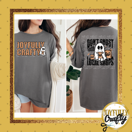 Joyfully Crafty Don't Ghost Adult T Shirt