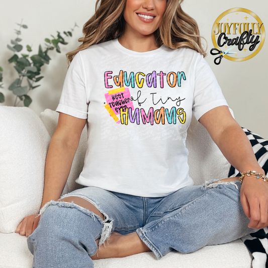 Educator Of Tiny Humans Adult Shirt