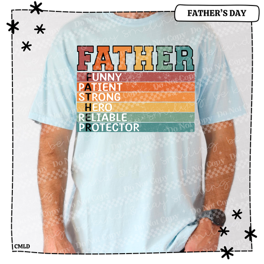 Father Definition Adult Shirt