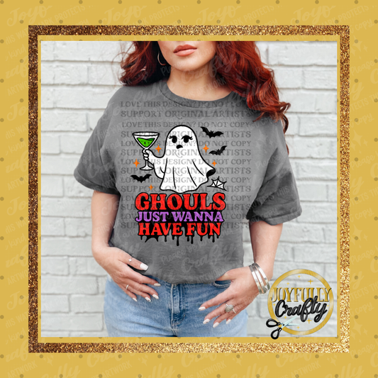 Ghouls Just Wanna Have Fun Adult Shirt